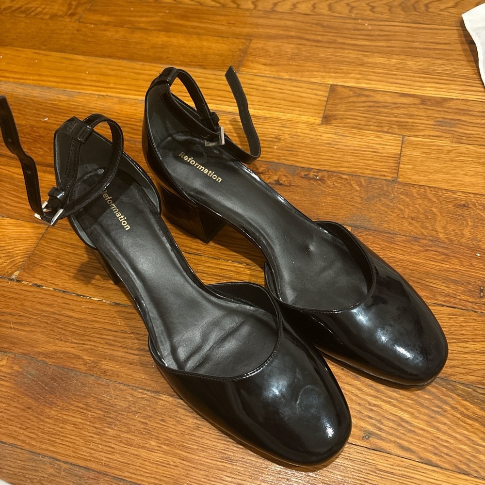 Reformation Black Heels